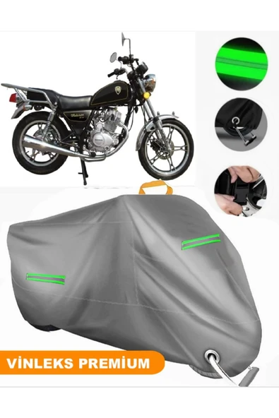 MotoEN  Vinleks Gri Motoran MT 150 Uyumlu Motosiklet Brandası Lüx Kalite (Kilit Uyumlu) ürün görseli