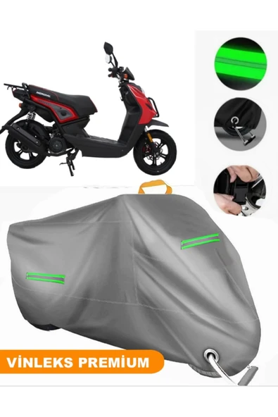 MotoEN  Vinleks Gri Mondial 150 Argent Uyumlu Motosiklet Brandası Lüx Kalite (Kilit Uyumlu) ürün görseli