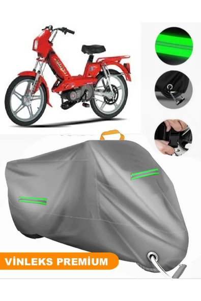 MotoEN  Vinleks Gri Peugeot Ninja 103 Uyumlu Motosiklet Brandası Lüx Kalite (Kilit Uyumlu) ürün görseli