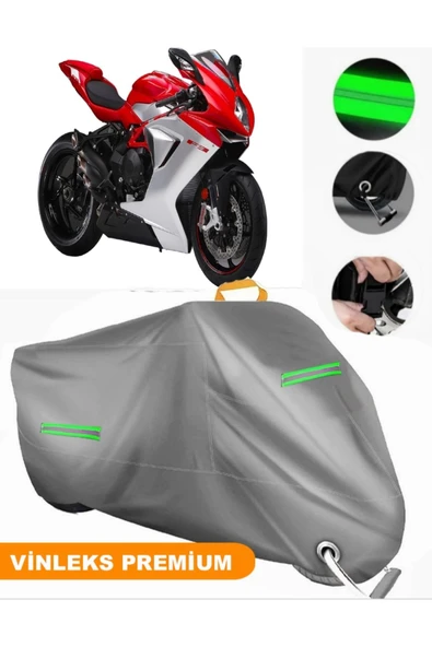MotoEN  Vinleks Gri MV Agusta F3 675 Uyumlu Motosiklet Brandası Lüx Kalite (Kilit Uyumlu) ürün görseli