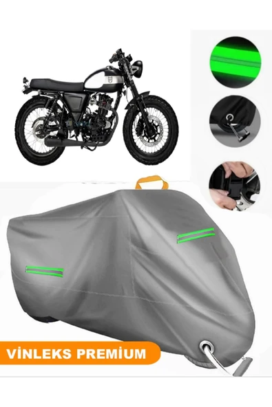 MotoEN  Vinleks Gri Mutt GT SR 250 Uyumlu Motosiklet Brandası Lüx Kalite (Kilit Uyumlu) ürün görseli