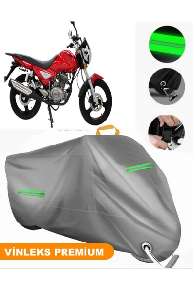 MotoEN  Vinleks Gri Mondial 150 UT Uyumlu Motosiklet Brandası Lüx Kalite (Kilit Uyumlu) ürün görseli