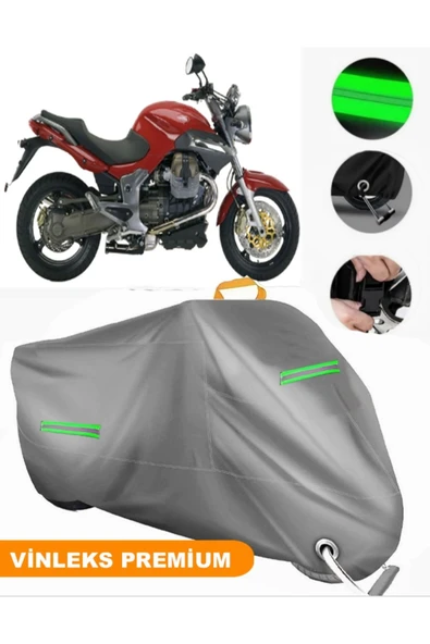 MotoEN  Vinleks Gri Moto Guzzi Breva V 1100 Uyumlu Motosiklet Brandası Lüx Kalite (Kilit Uyumlu) ürün görseli