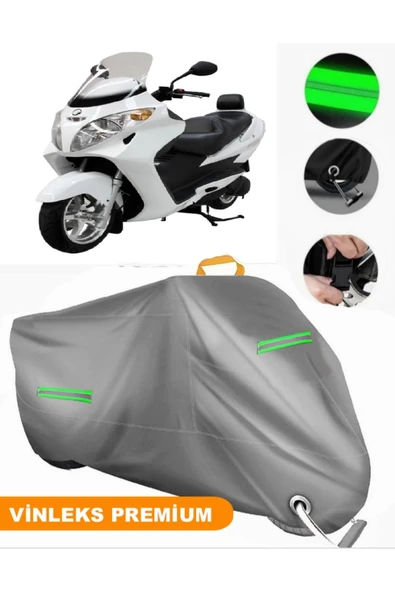 MotoEN  Vinleks Gri Mondial 250i Buccaneer Uyumlu Motosiklet Brandası Lüx Kalite (Kilit Uyumlu) ürün görseli