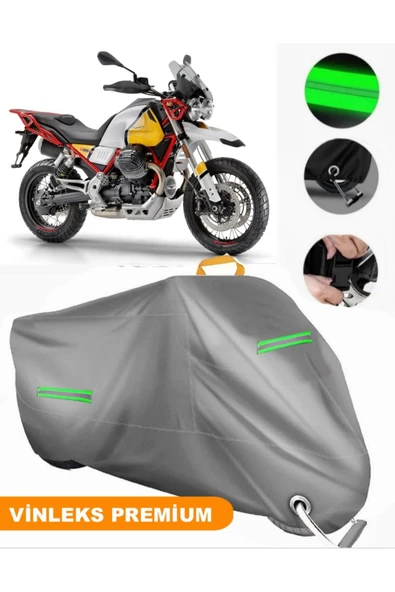 MotoEN  Vinleks Gri Moto GuzziV85 TT Uyumlu Motosiklet Brandası Lüx Kalite (Kilit Uyumlu) ürün görseli