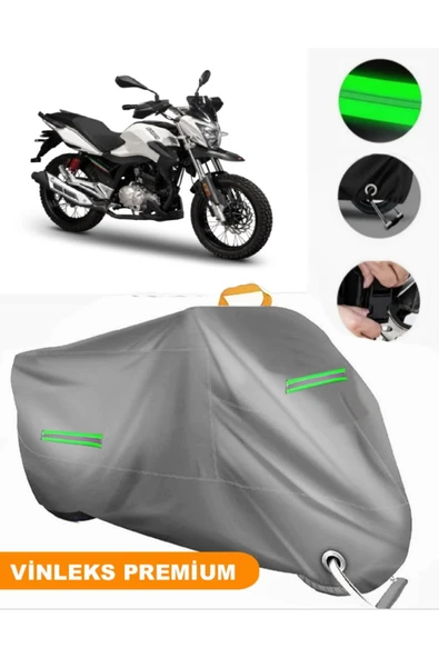 MotoEN  Vinleks Gri Motoran Spada Anton 150 Uyumlu Motosiklet Brandası Lüx Kalite (Kilit Uyumlu) ürün görseli