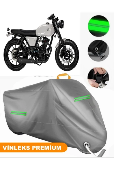 MotoEN  Vinleks Gri Mutt FSR 250 Uyumlu Motosiklet Brandası Lüx Kalite (Kilit Uyumlu) ürün görseli
