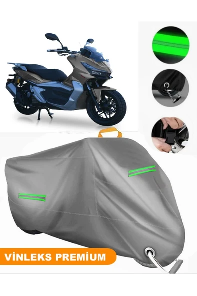 MotoEN  Vinleks Gri Motolux Wow 150 Uyumlu Motosiklet Brandası Lüx Kalite (Kilit Uyumlu) ürün görseli