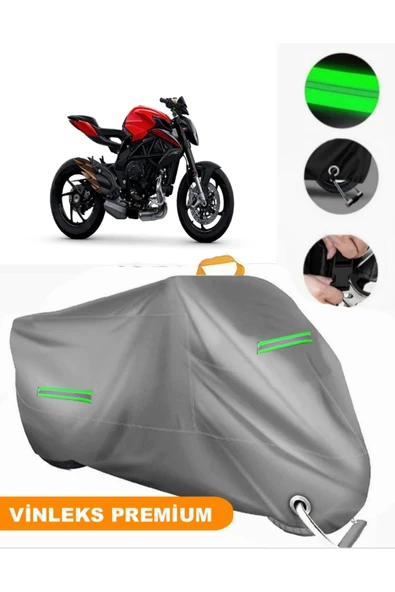 MotoEN  Vinleks Gri MV Agusta Brutale 800 RR SCS Uyumlu Motosiklet Brandası Lüx Kalite (Kilit Uyumlu) ürün görseli