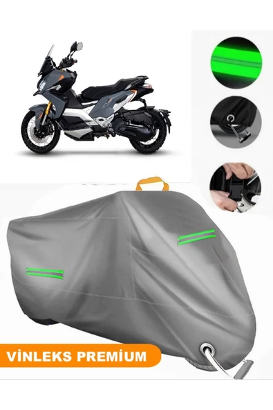 MotoEN  Vinleks Gri Peugeot XP 400 Uyumlu Motosiklet Brandası Lüx Kalite (Kilit Uyumlu) ürün görseli