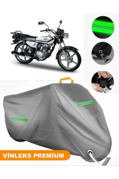 MotoEN  Vinleks Gri Motoran MTR 100 Uyumlu Motosiklet Brandası Lüx Kalite (Kilit Uyumlu) ürün görseli