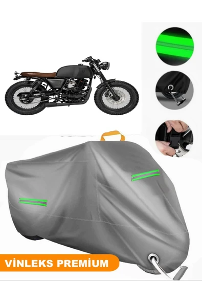 MotoEN  Vinleks Gri Mutt RS13 250 Uyumlu Motosiklet Brandası Lüx Kalite (Kilit Uyumlu) ürün görseli 1