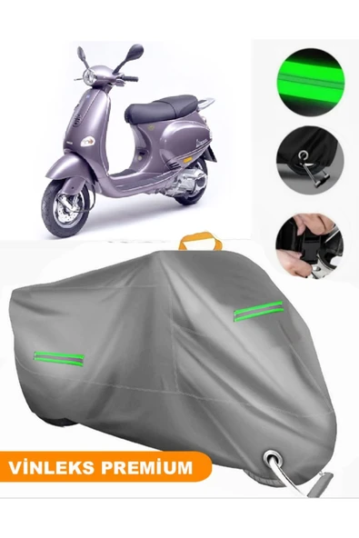MotoEN  Vinleks Gri Piaggio ET4 150 Uyumlu Motosiklet Brandası Lüx Kalite (Kilit Uyumlu) ürün görseli