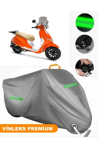 MotoEN  Vinleks Gri Rks Premium (Kilit Uyumlu) 125 Uyumlu Motosiklet Brandası Lüx Kalite (Kilit Uyumlu) ürün görseli