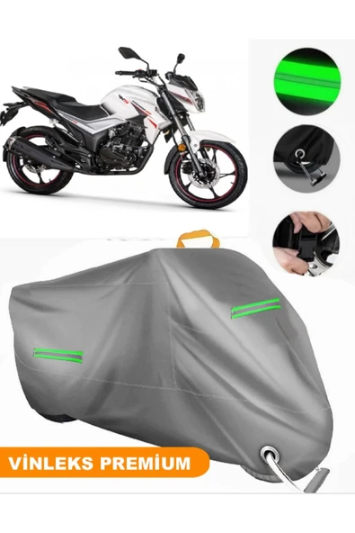 MotoEN  Vinleks Gri Rks TNT 125 Pro Uyumlu Motosiklet Brandası Lüx Kalite (Kilit Uyumlu) ürün görseli