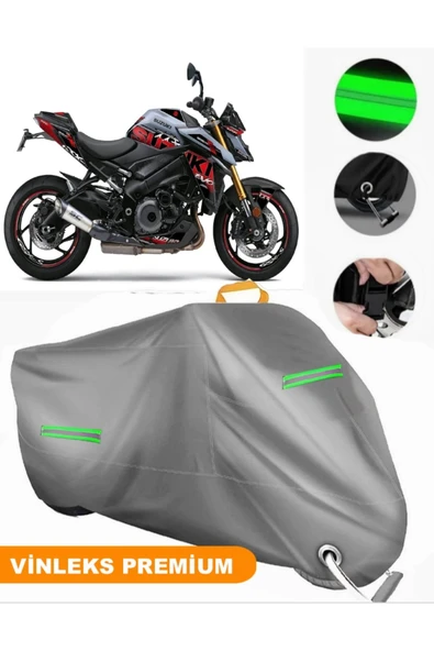 MotoEN  Vinleks Gri Suzuki GSX-S 1000 Uyumlu Motosiklet Brandası Lüx Kalite (Kilit Uyumlu) ürün görseli