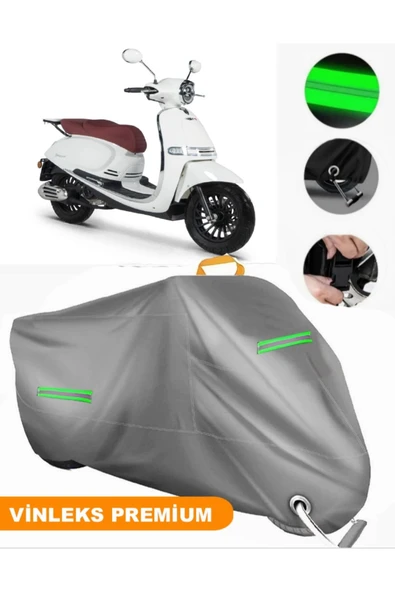 MotoEN  Vinleks Gri Rks Galaxy Gold 125 Uyumlu Motosiklet Brandası Lüx Kalite (Kilit Uyumlu) ürün görseli