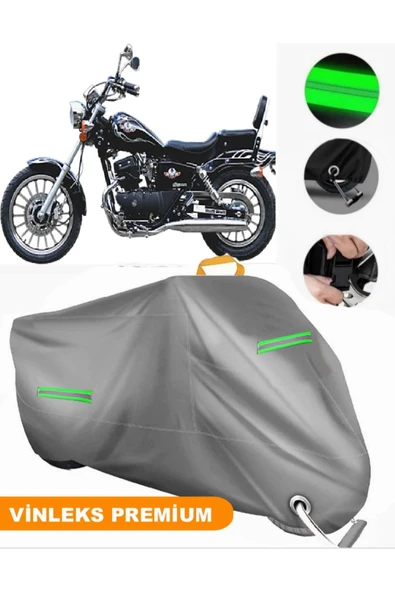 MotoEN  Vinleks Gri Regal Raptor DD 250E-9 Uyumlu Motosiklet Brandası Lüx Kalite (Kilit Uyumlu) ürün görseli