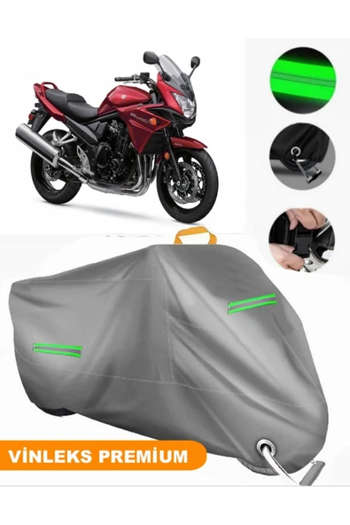MotoEN  Vinleks Gri Suzuki GSF 650 Bandit S Uyumlu Motosiklet Brandası Lüx Kalite (Kilit Uyumlu) ürün görseli