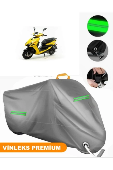 MotoEN  Vinleks Gri Ramzey RMZ 100-7 Uyumlu Motosiklet Brandası Lüx Kalite (Kilit Uyumlu) ürün görseli 1