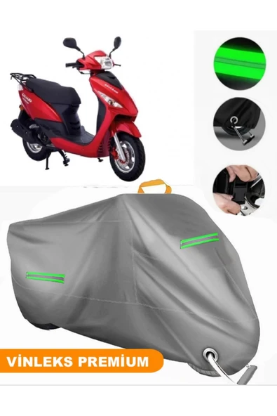 MotoEN  Vinleks Gri Salcano Astro 130 Uyumlu Motosiklet Brandası Lüx Kalite (Kilit Uyumlu) ürün görseli