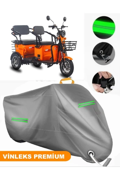 MotoEN  Vinleks Gri Stmax Elit 960 Uyumlu Motosiklet Brandası Lüx Kalite (Kilit Uyumlu) ürün görseli