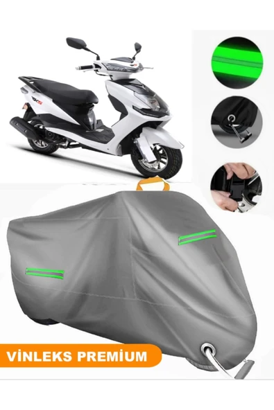 MotoEN  Vinleks Gri Rks Pesaro 125 Uyumlu Motosiklet Brandası Lüx Kalite (Kilit Uyumlu) ürün görseli