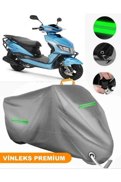 MotoEN  Vinleks Gri Rks Rosewood 50 Uyumlu Motosiklet Brandası Lüx Kalite (Kilit Uyumlu) ürün görseli