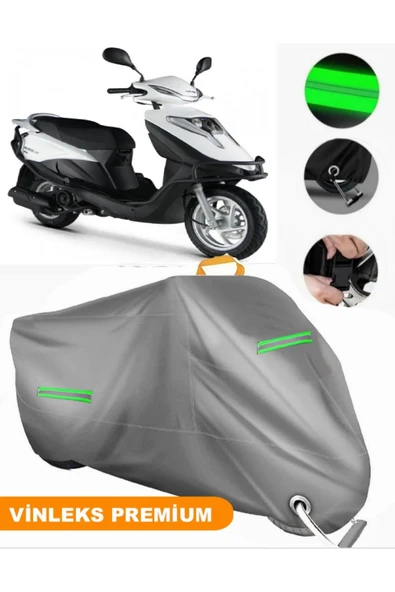 MotoEN  Vinleks Gri Rks Private 125 Uyumlu Motosiklet Brandası Lüx Kalite (Kilit Uyumlu) ürün görseli