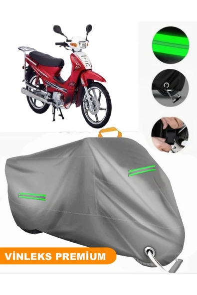 MotoEN  Vinleks Gri Salcano Spider XL Uyumlu Motosiklet Brandası Lüx Kalite (Kilit Uyumlu) ürün görseli