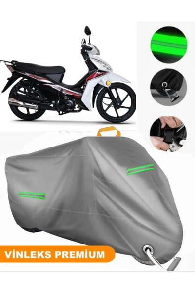 MotoEN  Vinleks Gri Rks Next 100 Uyumlu Motosiklet Brandası Lüx Kalite (Kilit Uyumlu) ürün görseli