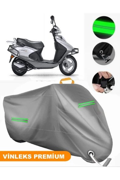 MotoEN  Vinleks Gri Rks Spontini 125 Uyumlu Motosiklet Brandası Lüx Kalite (Kilit Uyumlu) ürün görseli