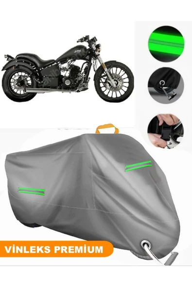 MotoEN  Vinleks Gri Regal Raptor DD 125E Uyumlu Motosiklet Brandası Lüx Kalite (Kilit Uyumlu) ürün görseli