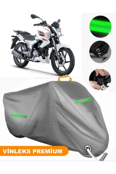 MotoEN  Vinleks Gri Rks Titanic 150-R Uyumlu Motosiklet Brandası Lüx Kalite (Kilit Uyumlu) ürün görseli