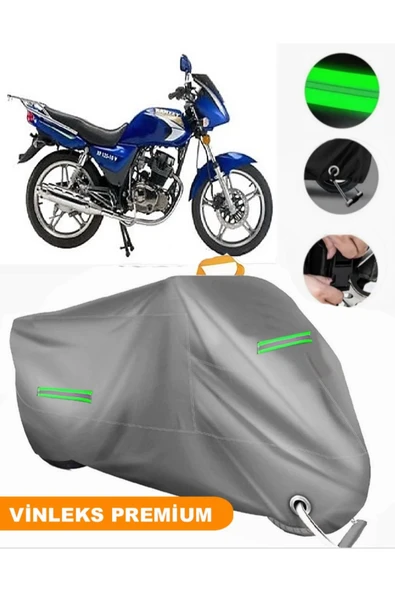 MotoEN  Vinleks Gri Ramzey XF 125 10-V Uyumlu Motosiklet Brandası Lüx Kalite (Kilit Uyumlu) ürün görseli