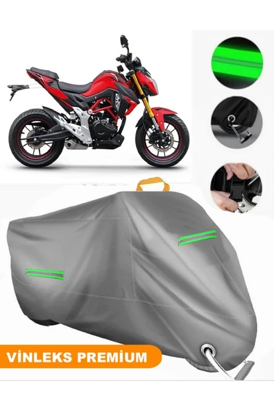 MotoEN  Vinleks Gri Rks RN 180 Uyumlu Motosiklet Brandası Lüx Kalite (Kilit Uyumlu) ürün görseli