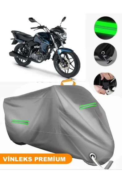 MotoEN  Vinleks Gri Rks RK100-R Uyumlu Motosiklet Brandası Lüx Kalite (Kilit Uyumlu) ürün görseli