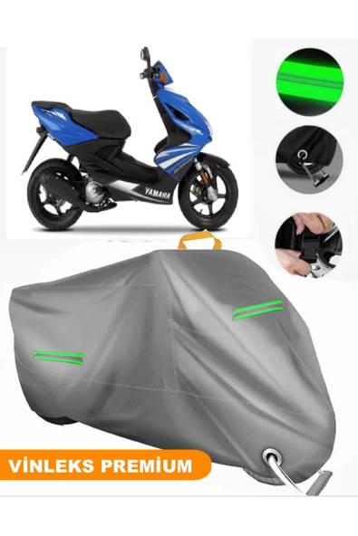 MotoEN  Vinleks Gri Yamaha  Aerox 100 Uyumlu Motosiklet Brandası Lüx Kalite (Kilit Uyumlu)