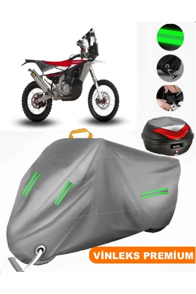 MotoEN  Vinleks Gri XEF 450 4T MY23 Arka Çanta Uyumlu Motosiklet Brandası (Kilit Uyumlu) ürün görseli