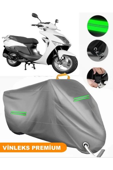 MotoEN  Vinleks Gri Volta RS5 Uyumlu Motosiklet Brandası Lüx Kalite (Kilit Uyumlu) ürün görseli