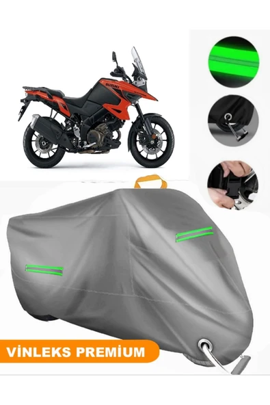 MotoEN  Vinleks Gri Suzuki V-Strom 1050 Uyumlu Motosiklet Brandası Lüx Kalite (Kilit Uyumlu) ürün görseli