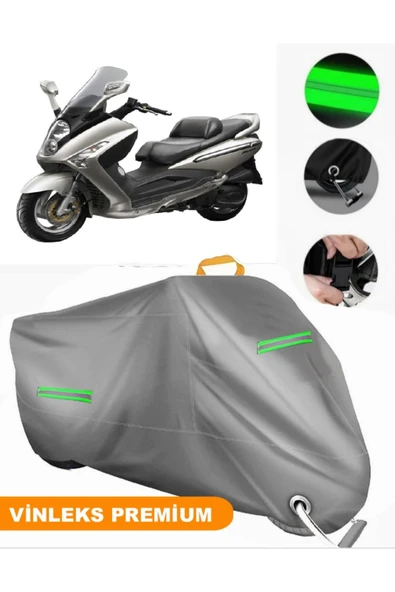 MotoEN  Vinleks Gri Sym GTS 250 Uyumlu Motosiklet Brandası Lüx Kalite (Kilit Uyumlu) ürün görseli