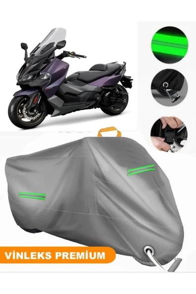 MotoEN  Vinleks Gri Sym Maxsym TL 508 Uyumlu Motosiklet Brandası Lüx Kalite (Kilit Uyumlu) ürün görseli