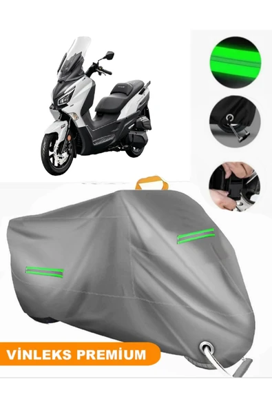 MotoEN  Vinleks Gri Sym Joymax Z 250 Uyumlu Motosiklet Brandası Lüx Kalite (Kilit Uyumlu) ürün görseli
