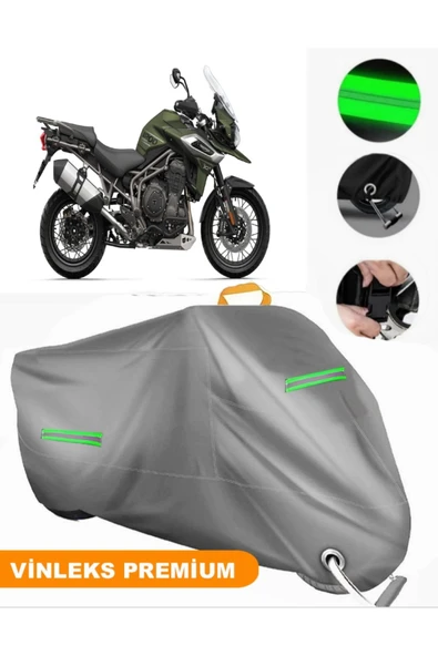 MotoEN  Vinleks Gri Triumph Tiger 1200 XRX Uyumlu Motosiklet Brandası Lüx Kalite (Kilit Uyumlu) ürün görseli