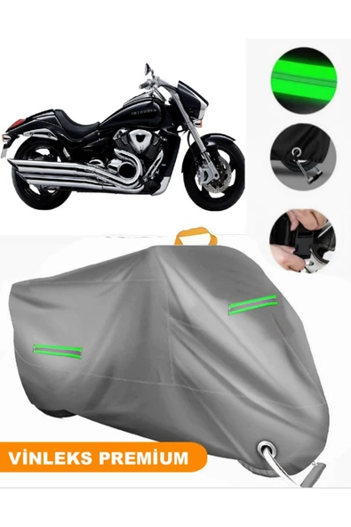 MotoEN  Vinleks Gri Suzuki VZR 1800 Intruder Uyumlu Motosiklet Brandası Lüx Kalite (Kilit Uyumlu) ürün görseli