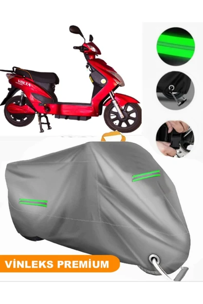 MotoEN  Vinleks Gri Volta VSX Uyumlu Motosiklet Brandası Lüx Kalite (Kilit Uyumlu) ürün görseli
