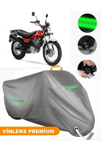 MotoEN  Vinleks Gri Suzuki VanVan 200 Uyumlu Motosiklet Brandası Lüx Kalite (Kilit Uyumlu) ürün görseli