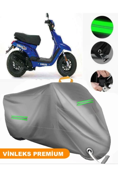 MotoEN  Vinleks Gri Yamaha  BW's 100 Uyumlu Motosiklet Brandası Lüx Kalite (Kilit Uyumlu)