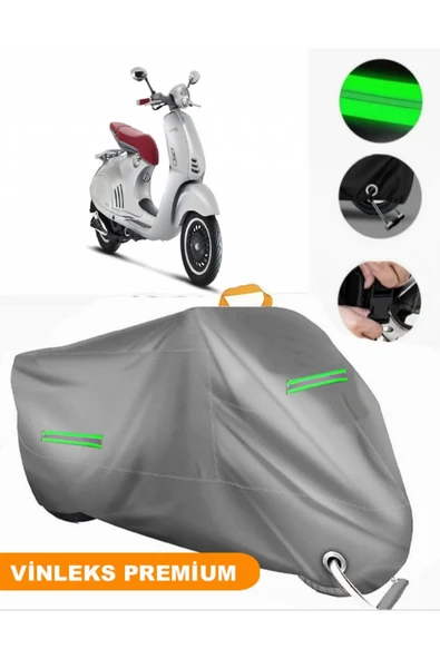 MotoEN  Vinleks Gri Vespa 946 125 i.e. Uyumlu Motosiklet Brandası Lüx Kalite (Kilit Uyumlu) ürün görseli